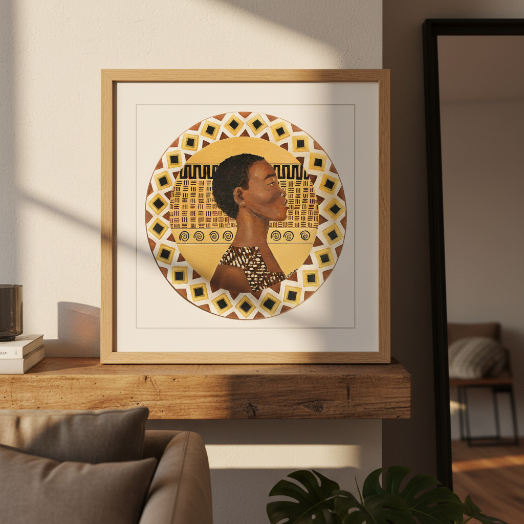 Dahomey Warrior Art Print | African American Cultural Wall Decor