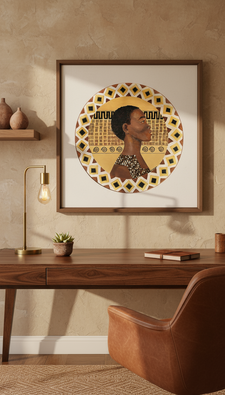 Black Woman African Warrior Fine Art Print