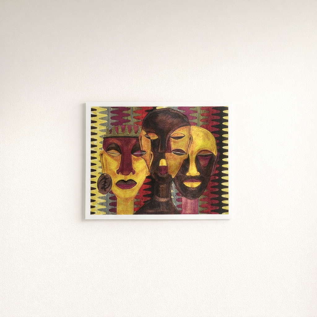 All Hail The Queen - Framed  Abstract African Art Print