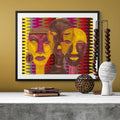 All Hail The Queen - Framed  Abstract African Art Print