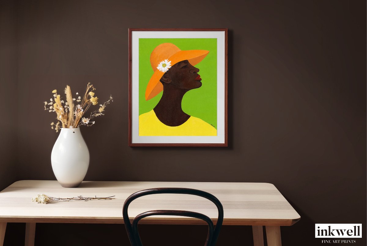 Annabelle's New Hat - Framed Fine Art Print - Antionette's Artistry