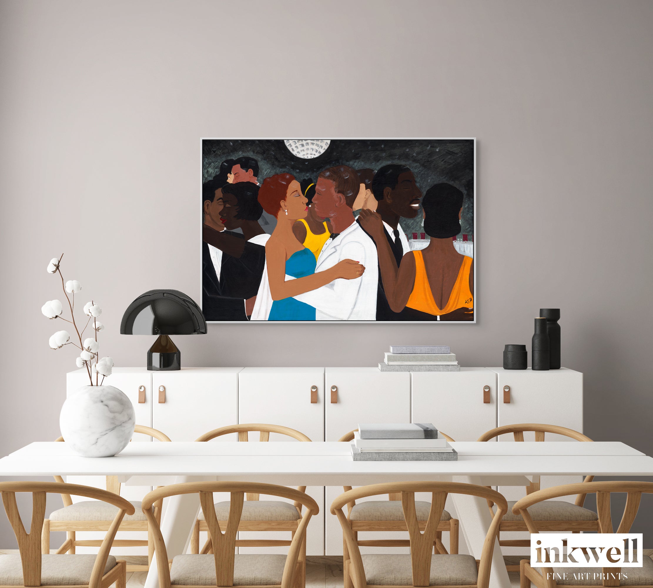 Black Tie Affair Stretched - Original Artwork - Antionette's Artistry