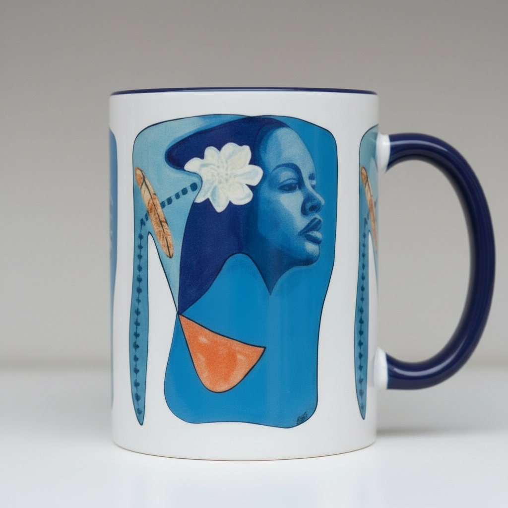 Billie Holiday Art Mug - Blues & Jazz Ceramic Mug- Black Music Heritage Gift