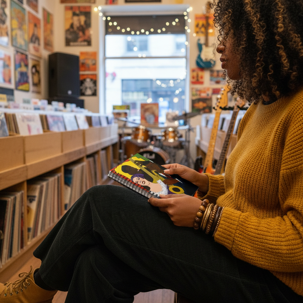 Jazz Trio Spiral Notebook | Feelin' the Rhythm Art, Music Journal, Ruled 6"x8"