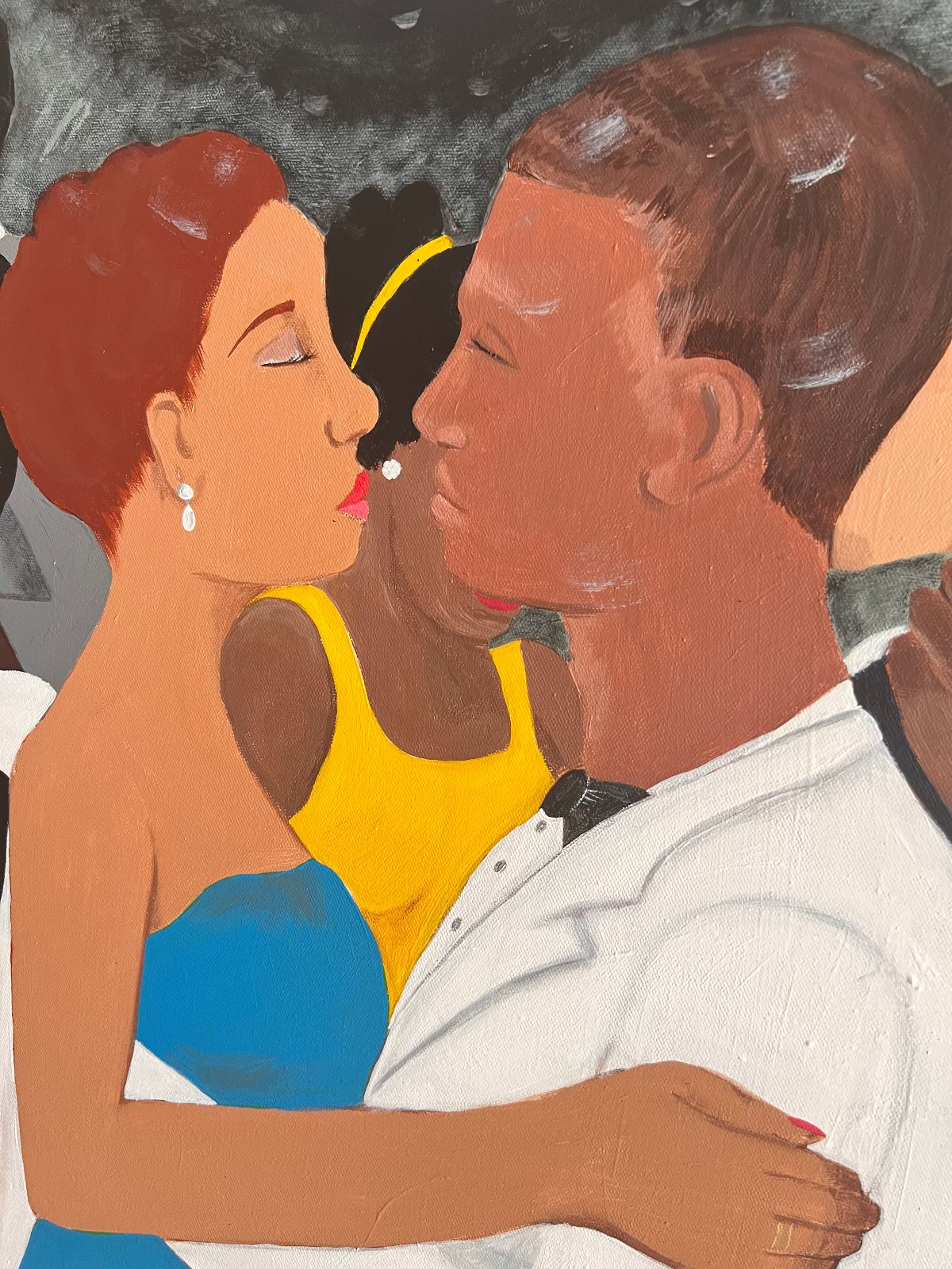 Black Tie Affair Stretched - Original Artwork - Antionette's Artistry