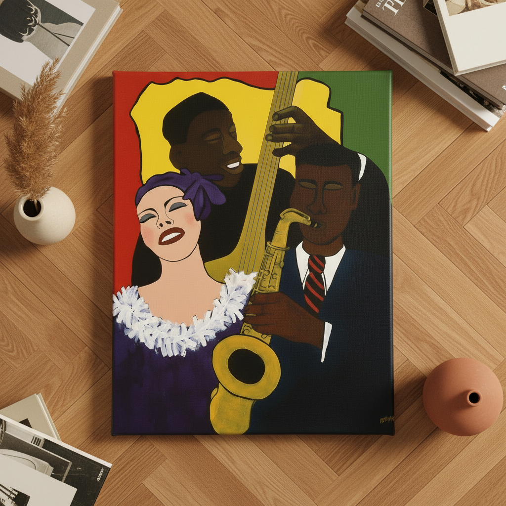 Black Jazz Musicians Art Print | African American Music Wall Decor