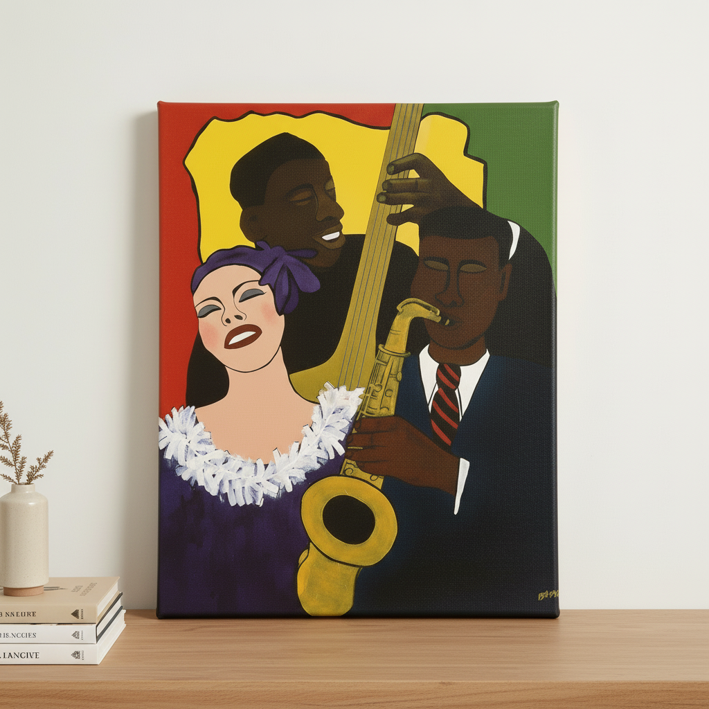 Black Jazz Musicians Art Print | African American Music Wall Decor