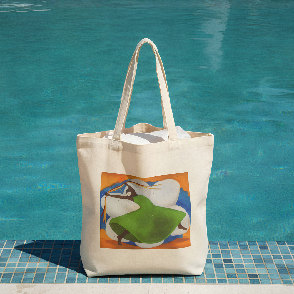 Carnival Art Tote Bag - Black Joy Dance Art - Afrocentric Caribbean Celebration - Cotton Canvas Gift