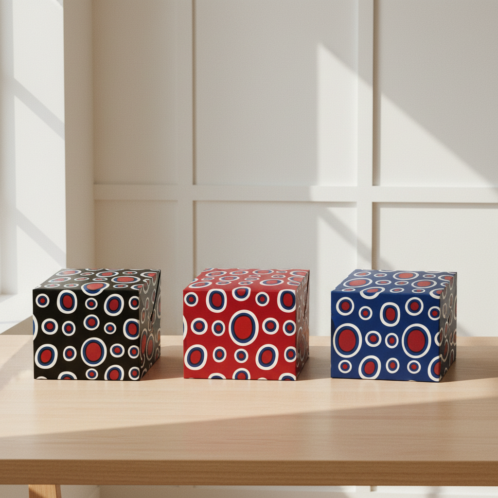 Dance of the Dougla gift wrap, lifestyle photo