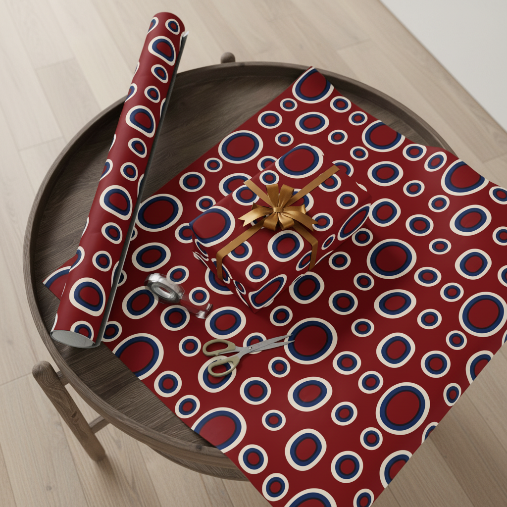 Dance of the Dougla gift wrap, lifestyle photo