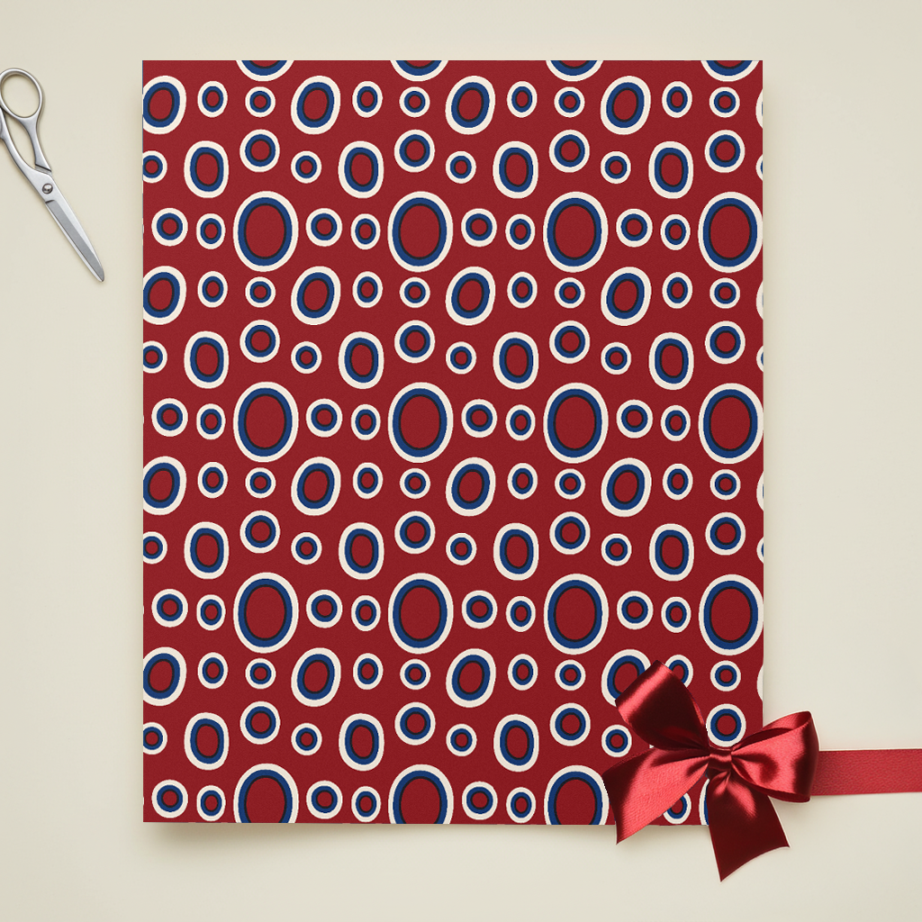Dance of the Dougla gift wrap, lifestyle photo