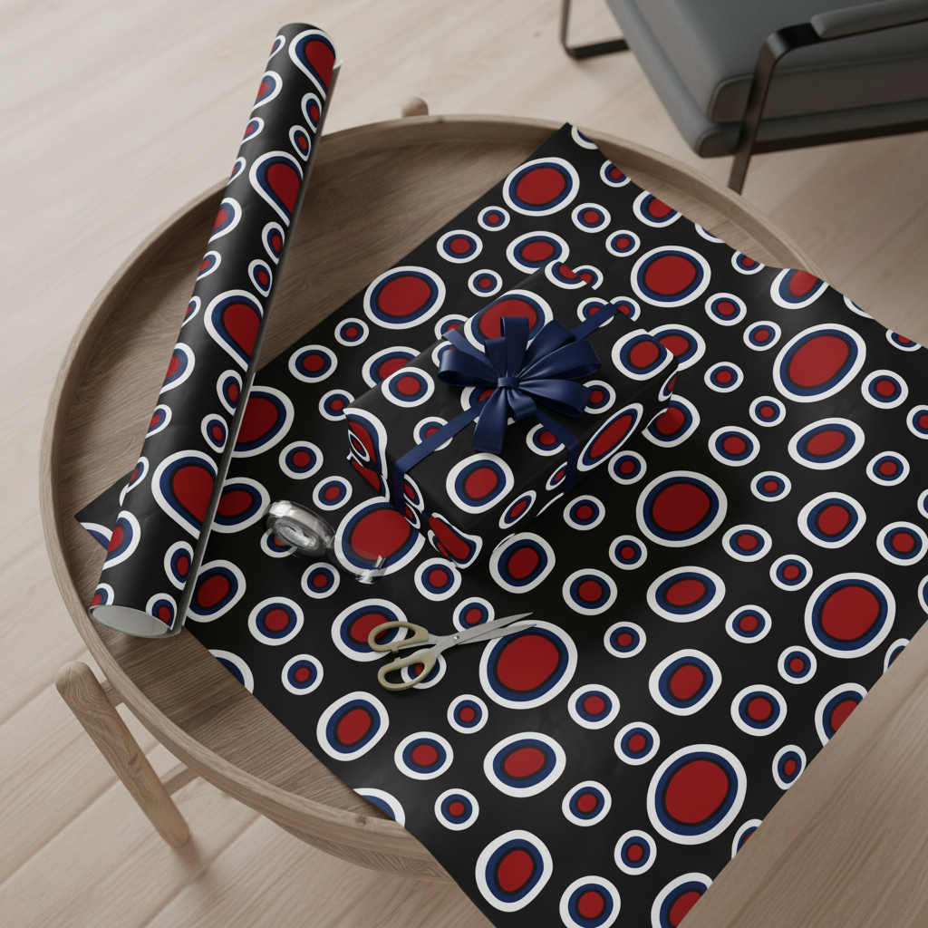 Dance of the Dougla gift wrap, lifestyle photo