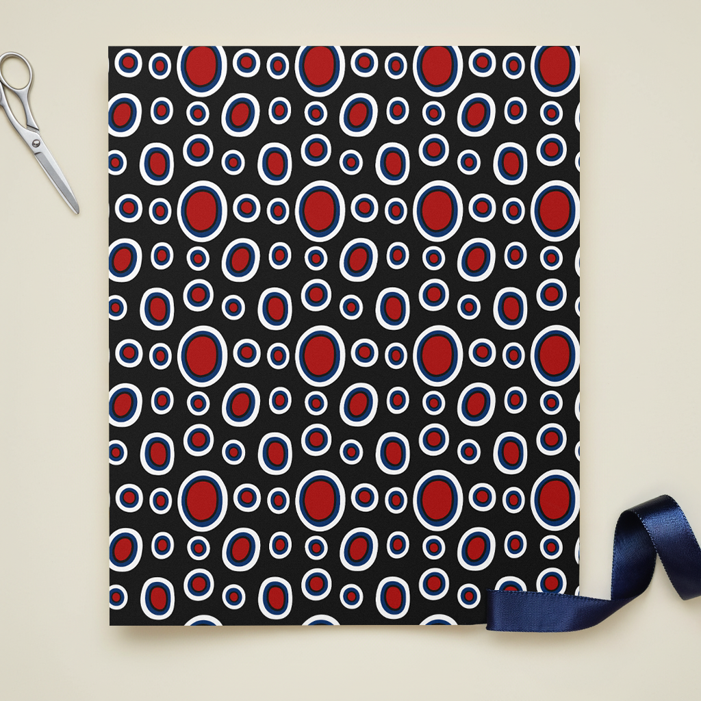Dance of the Dougla gift wrap, lifestyle photo