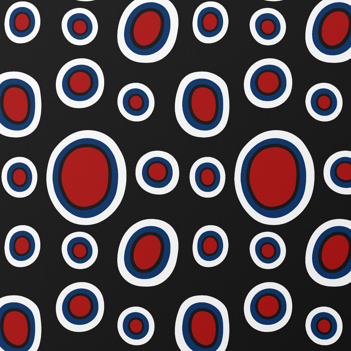 Dance of the Dougla gift wrap, pattern close-up