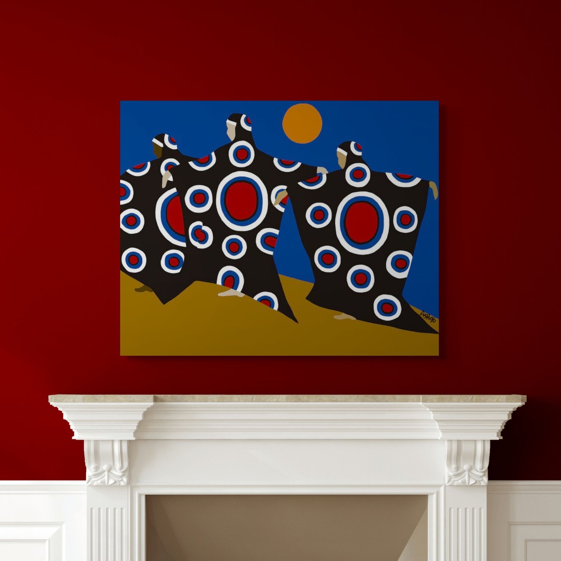 Dance of the Dougla - Stretched Canvas Print - Antionette's Artistry