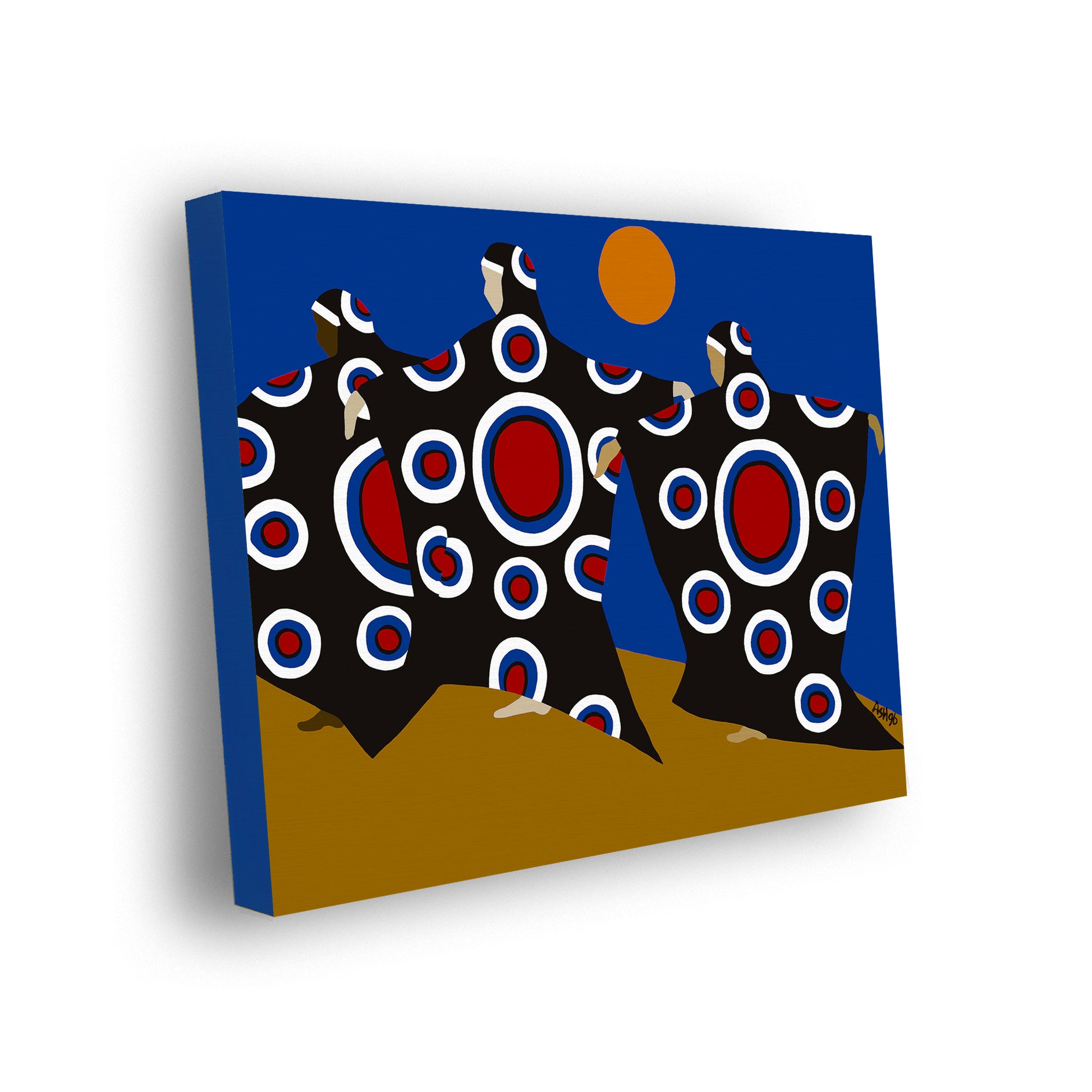Dance of the Dougla - Stretched Canvas Print - Antionette's Artistry