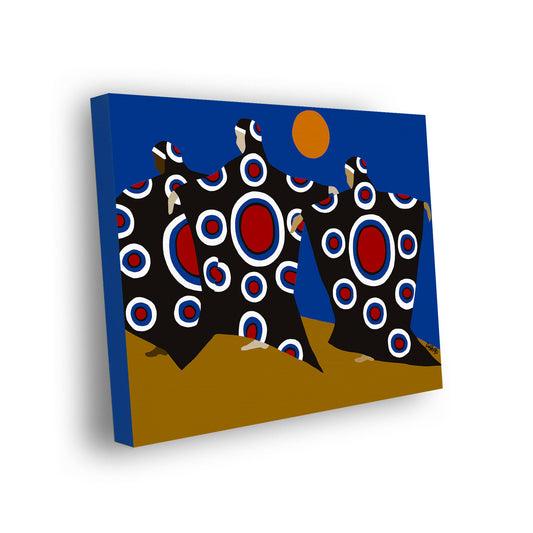 Dance of the Dougla - Stretched Canvas Print - Antionette's Artistry