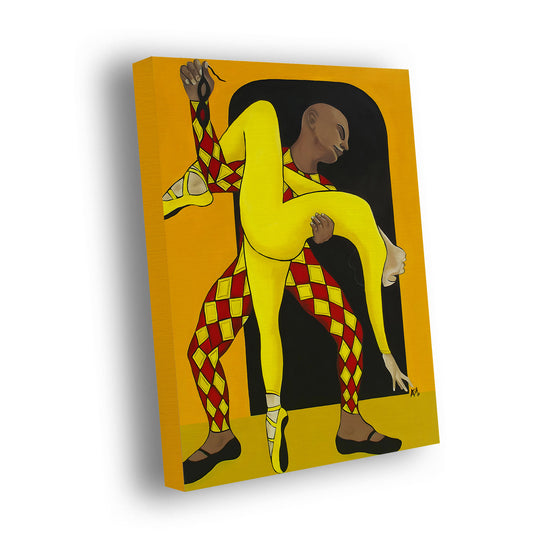 Dance of the Harlequin - Stretched Canvas Print - Antionette's Artistry