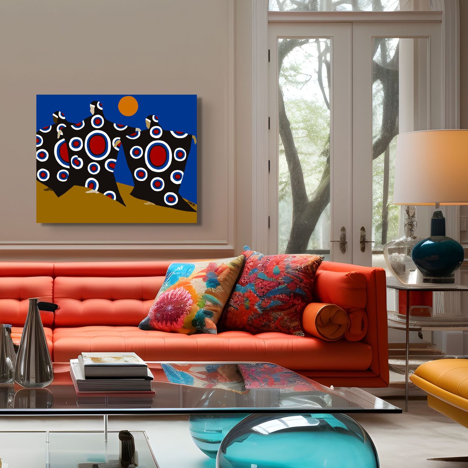 Dance of the Dougla - Stretched Canvas Print - Antionette's Artistry