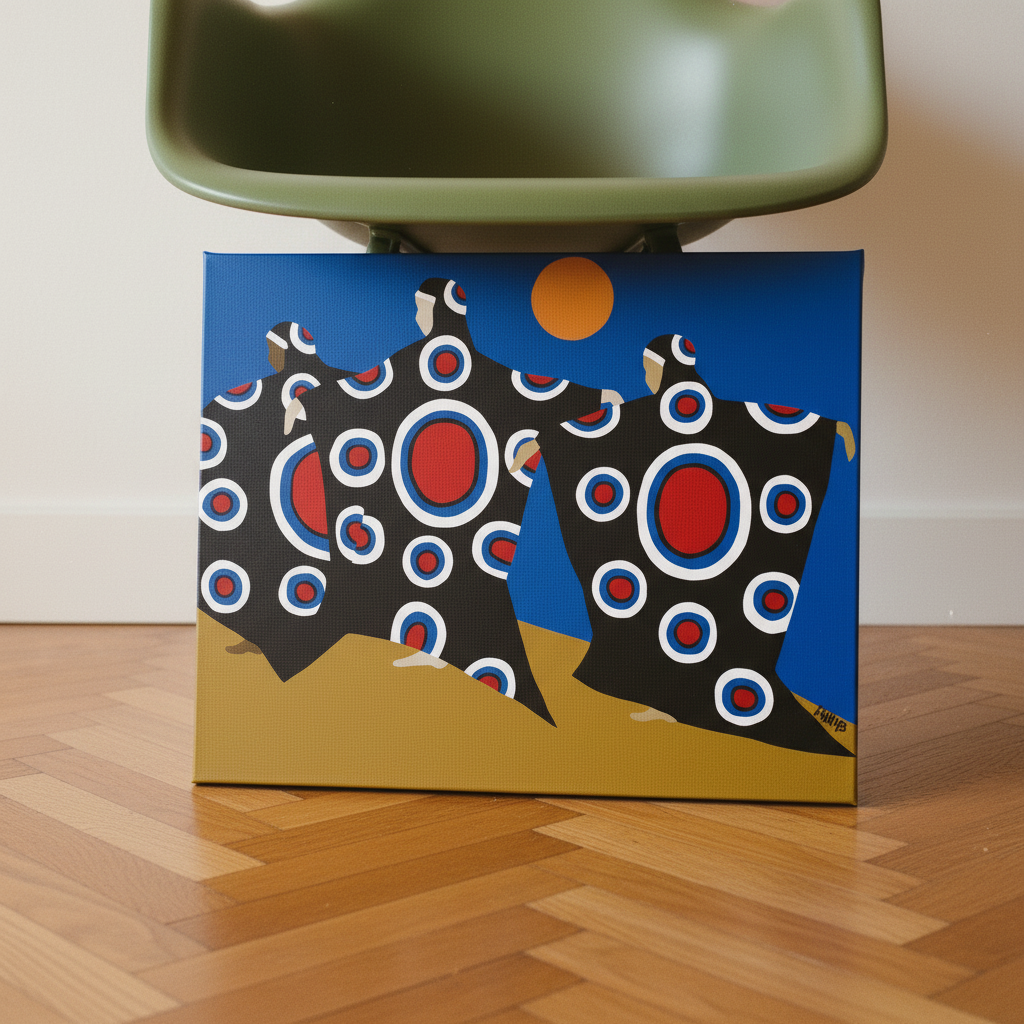 Black Afro-Caribbean Canvas Wall Art | African American Home Decor