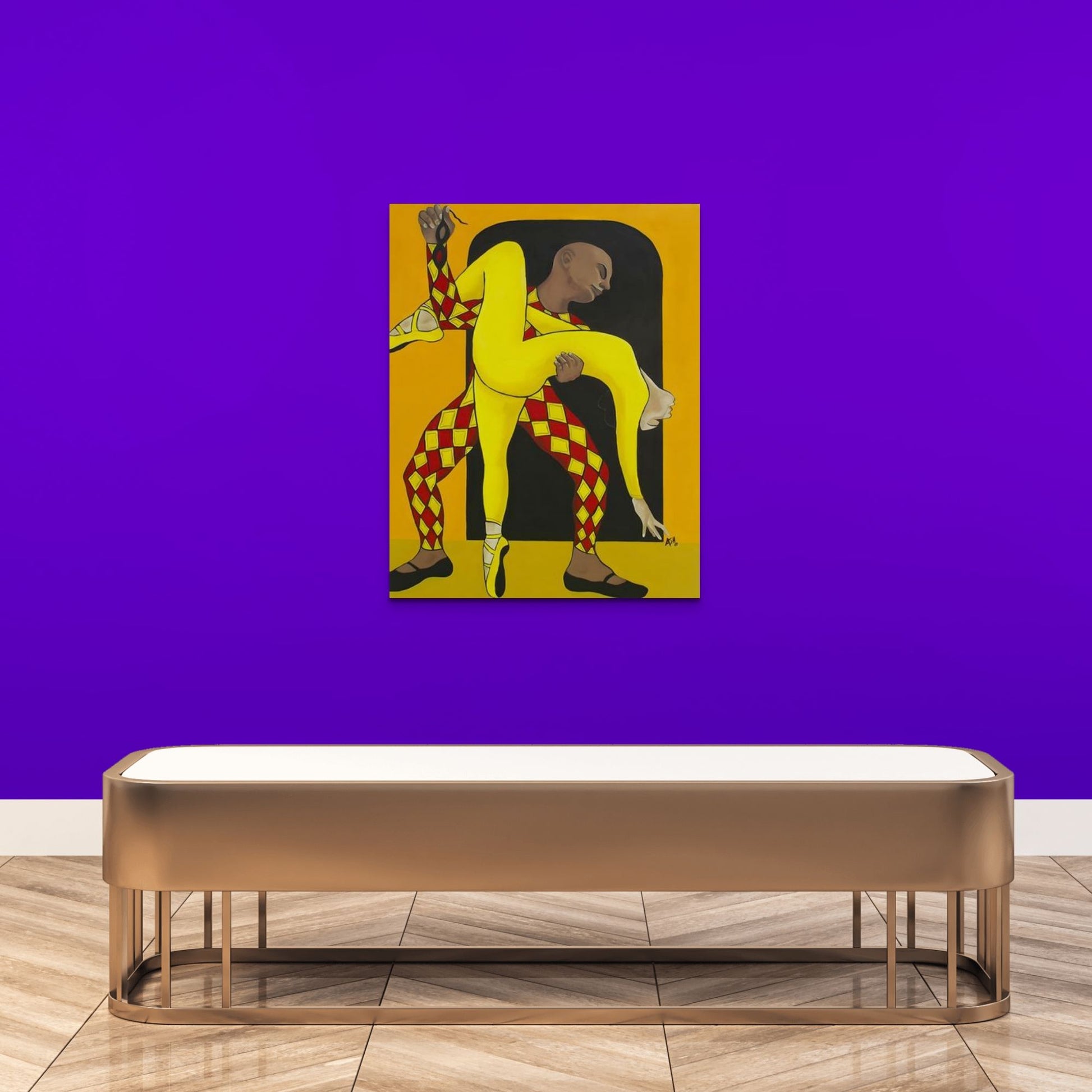 Dance of the Harlequin - Stretched Canvas Print - Antionette's Artistry