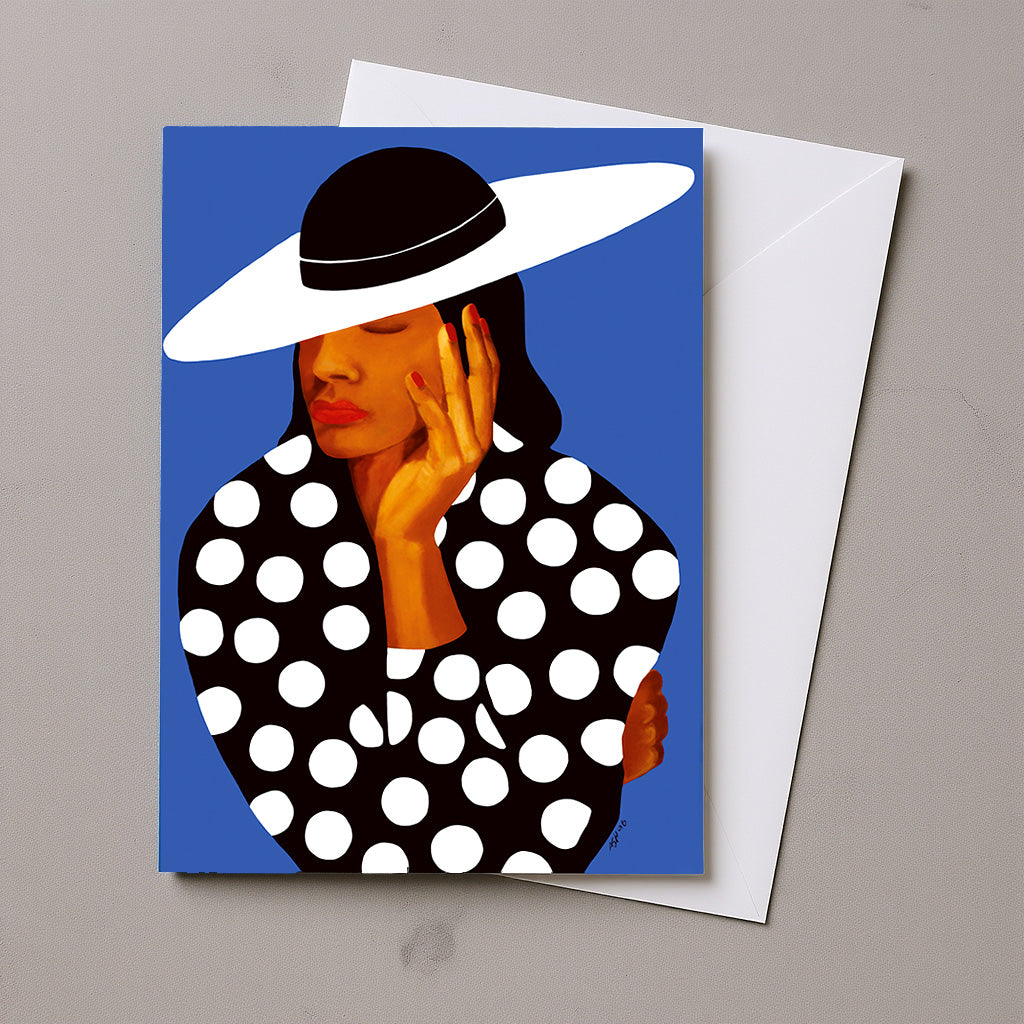 Crowned in Grace – Black Women in Hats Greeting Card Set (5-Pack)