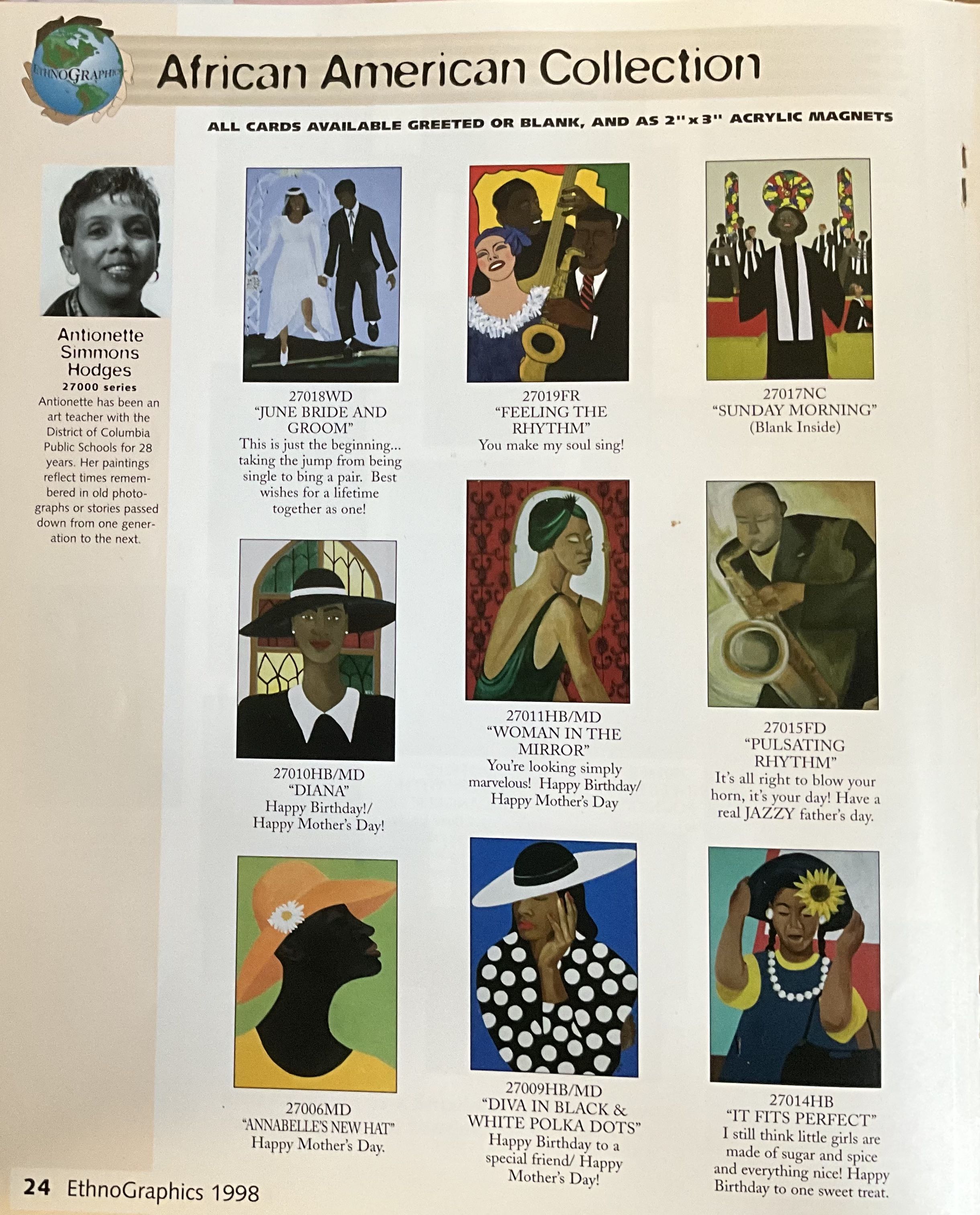 Antionette's feature with the Ethnographic Card Company