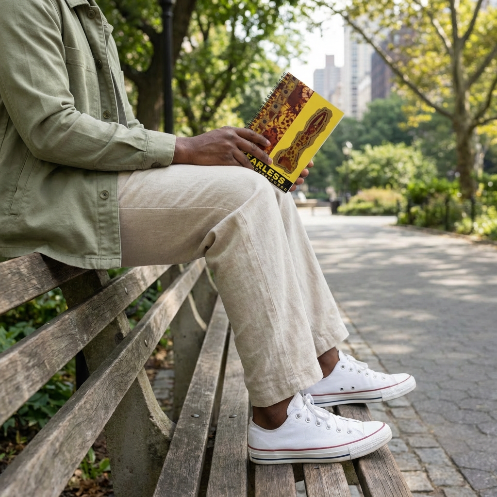Fearless Afrocentric Spiral Notebook | Bold Art Journal, Ruled 6"x8"