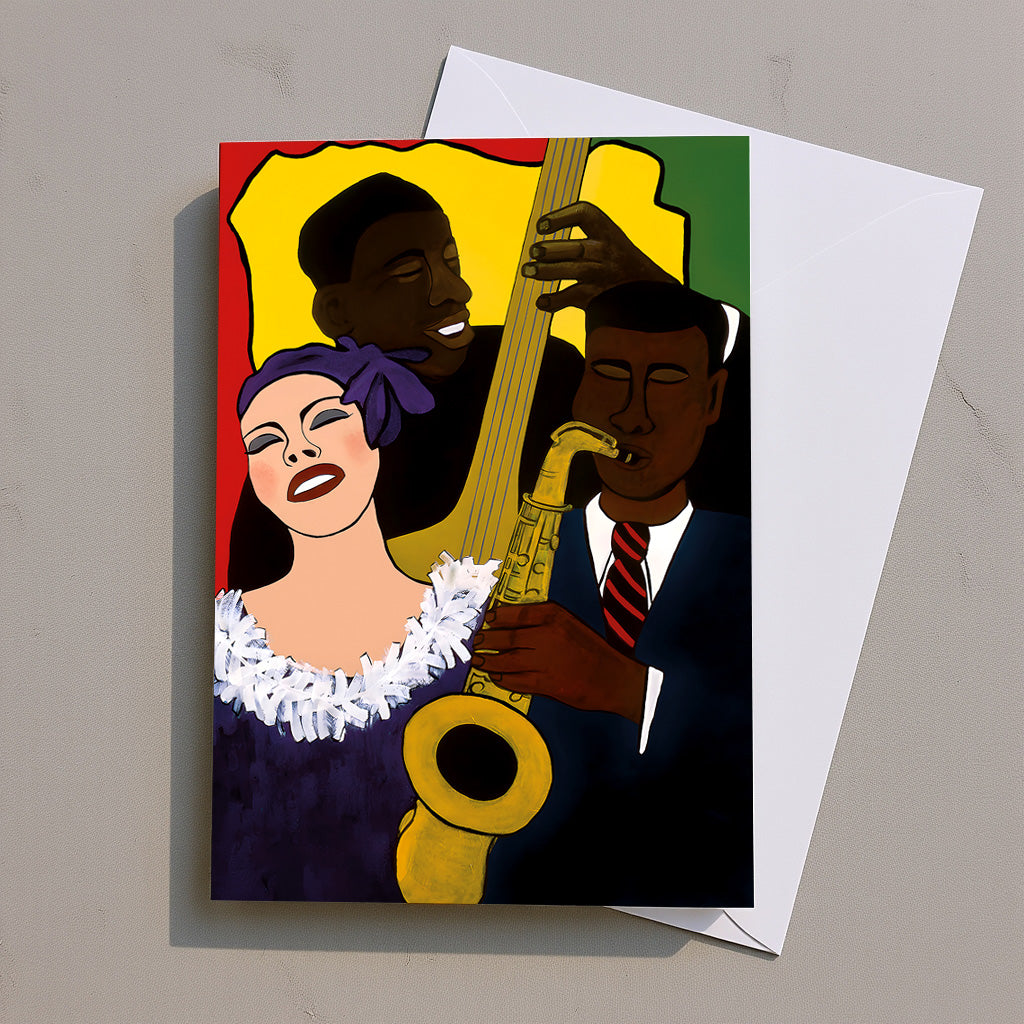 Joy in Color – Vibrant Black Art Greeting Cards (5-Pack)