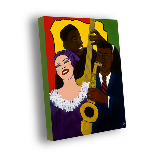 Feelin' The Rhythm - Stretched Canvas Print - Antionette's Artistry