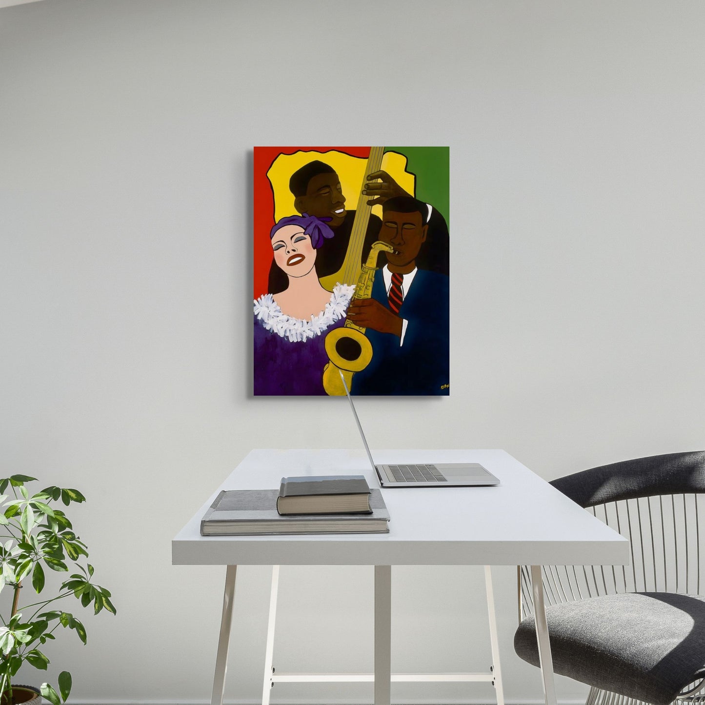 Feelin' The Rhythm - Stretched Canvas Print - Antionette's Artistry