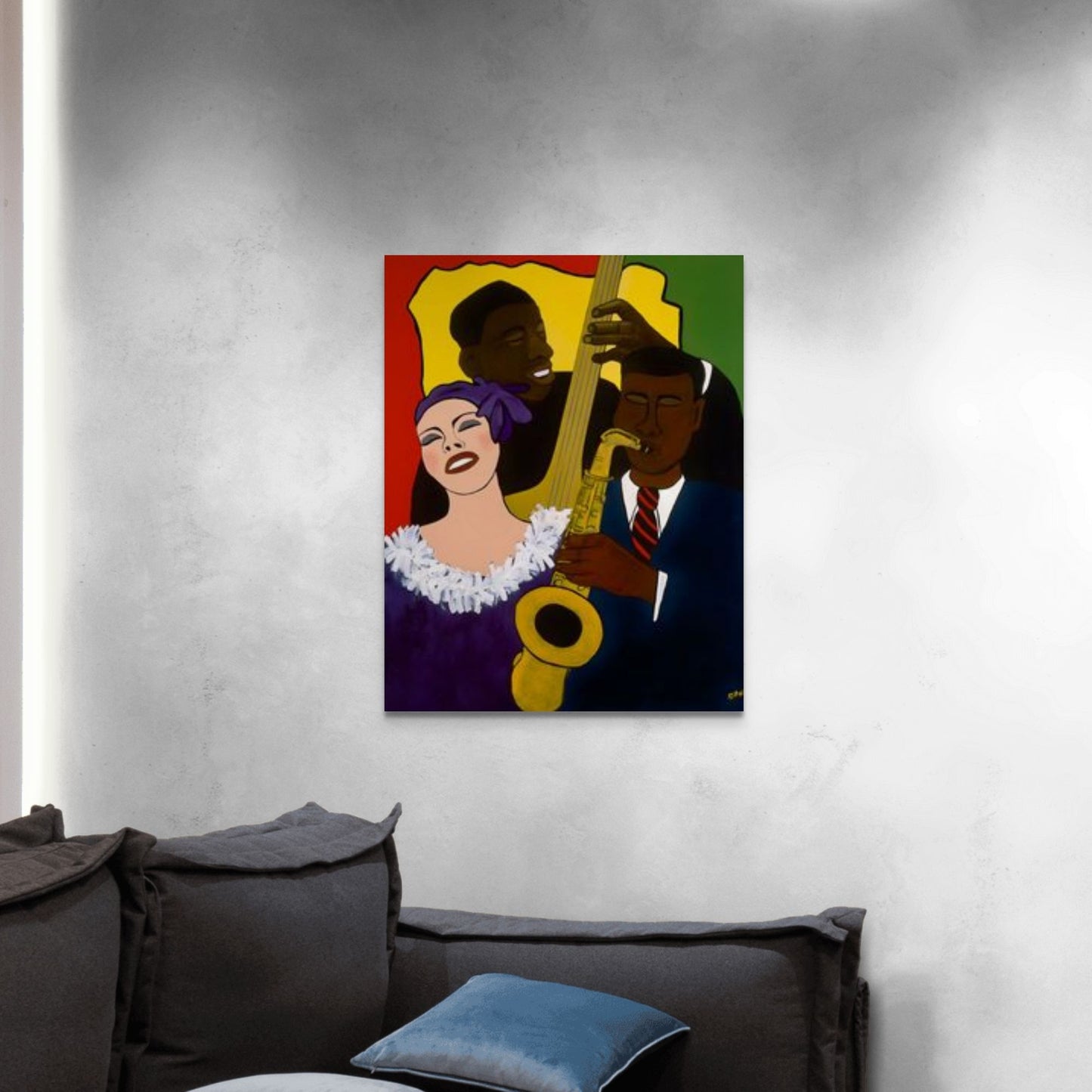Feelin' The Rhythm - Stretched Canvas Print - Antionette's Artistry