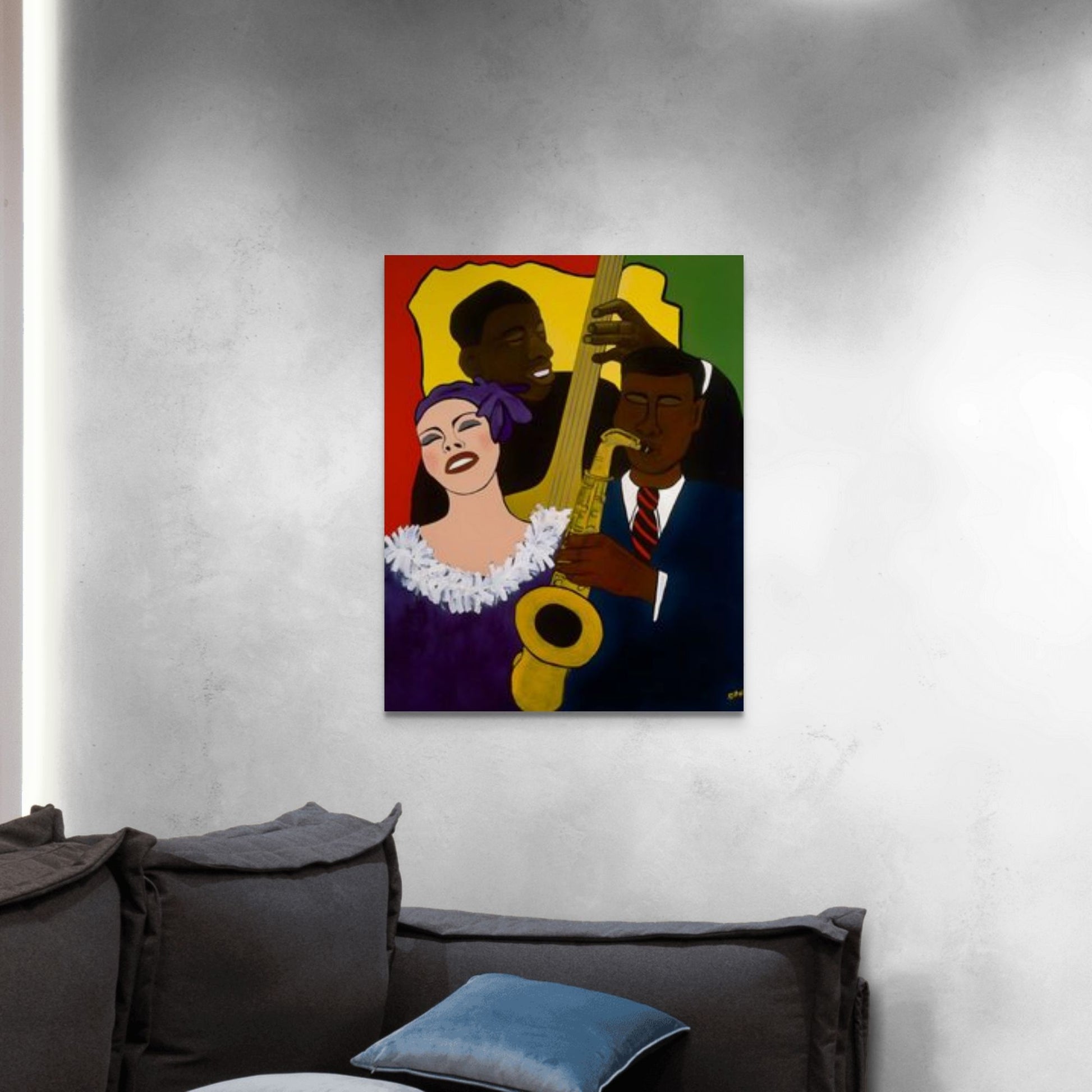 Feelin' The Rhythm - Stretched Canvas Print - Antionette's Artistry