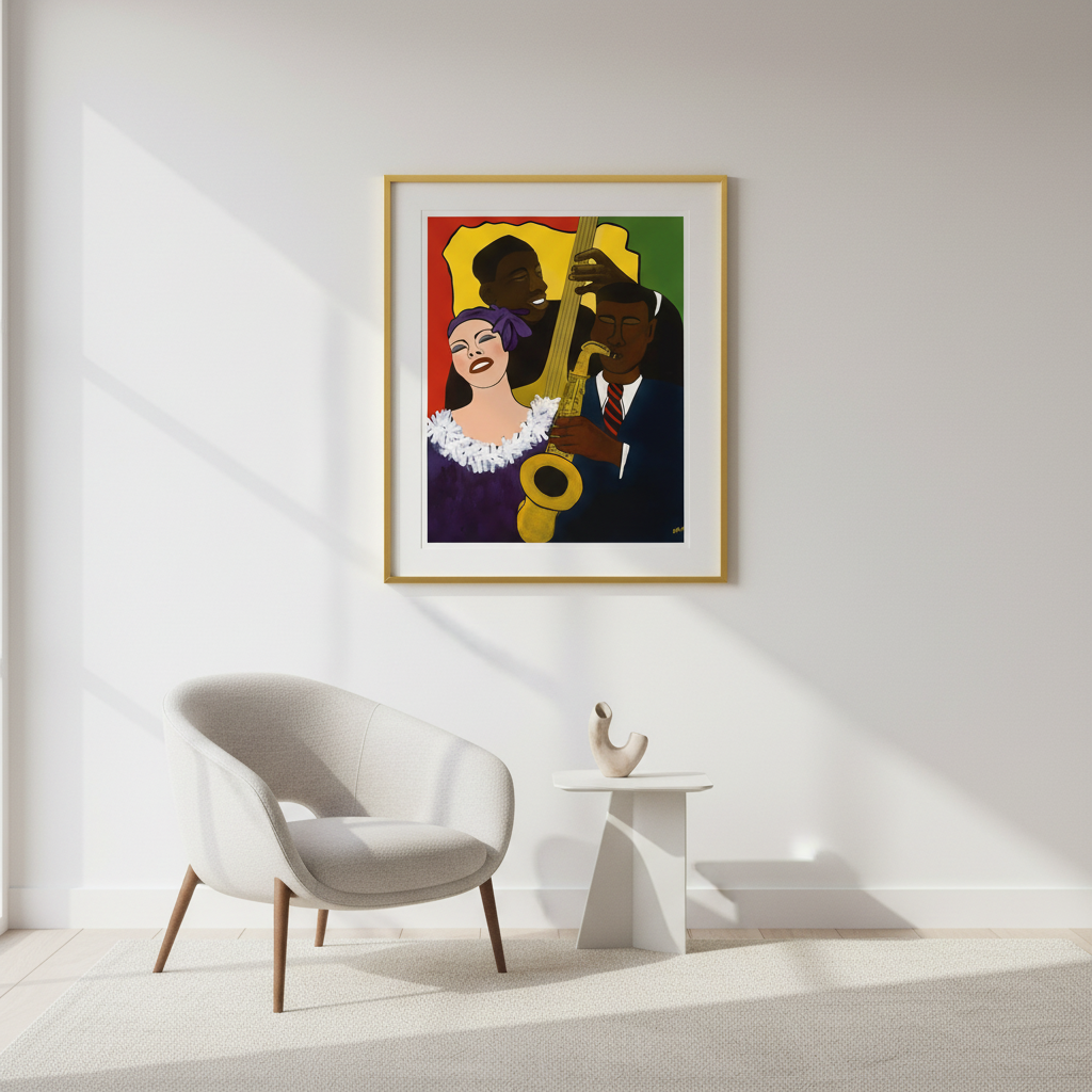 Black Jazz Musicians Art Print | African American Music Wall Decor
