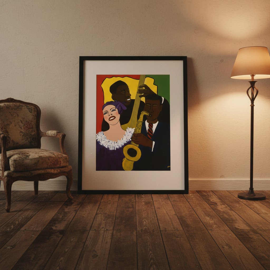 Black Jazz Musicians Art Print | African American Music Wall Decor