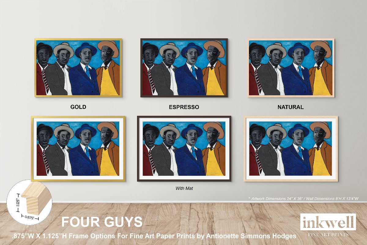 Four Guys - Framed Fine Art Print