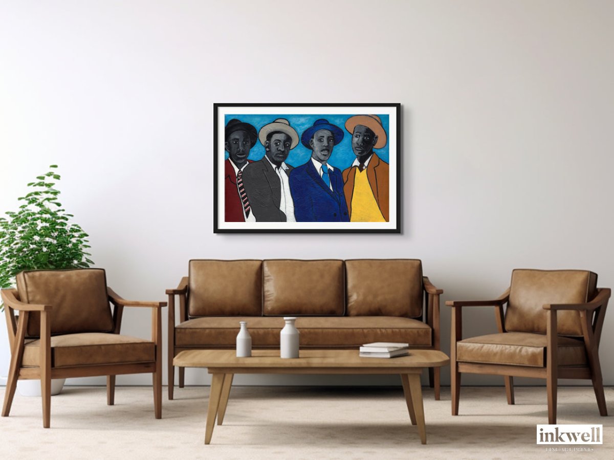 Four Guys - Framed Fine Art Print