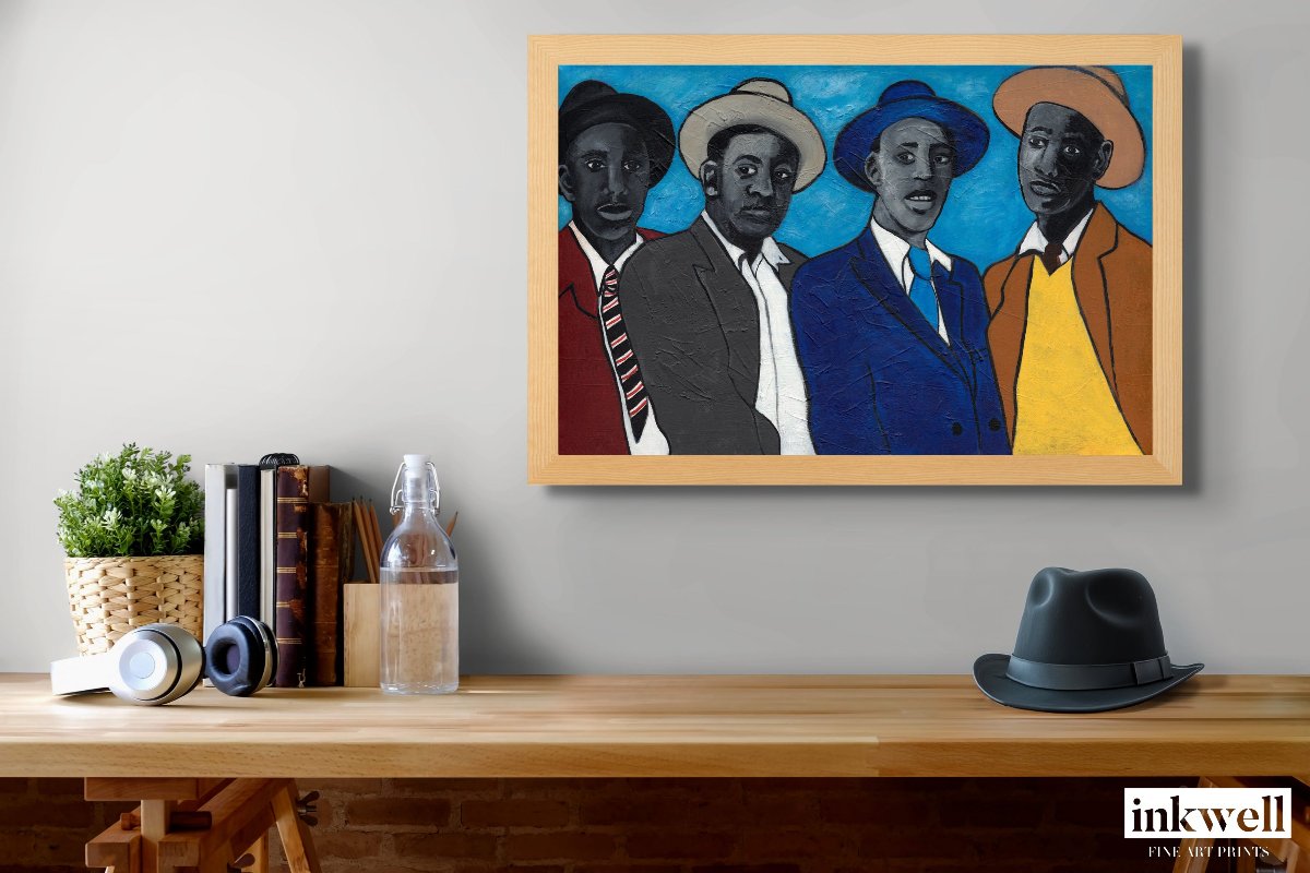 Four Guys - Framed Fine Art Print