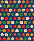 Funny Christmas Sweater Nice List No Cap gift wrapping paper, all colorways, pattern close up