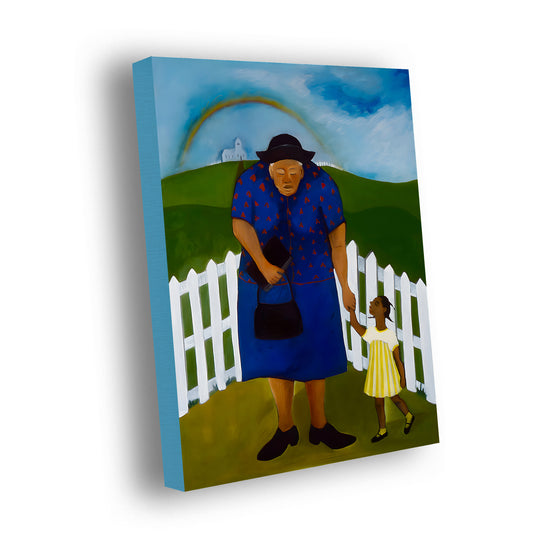 Goin' to Church - Stretched Canvas Print - Antionette's Artistry