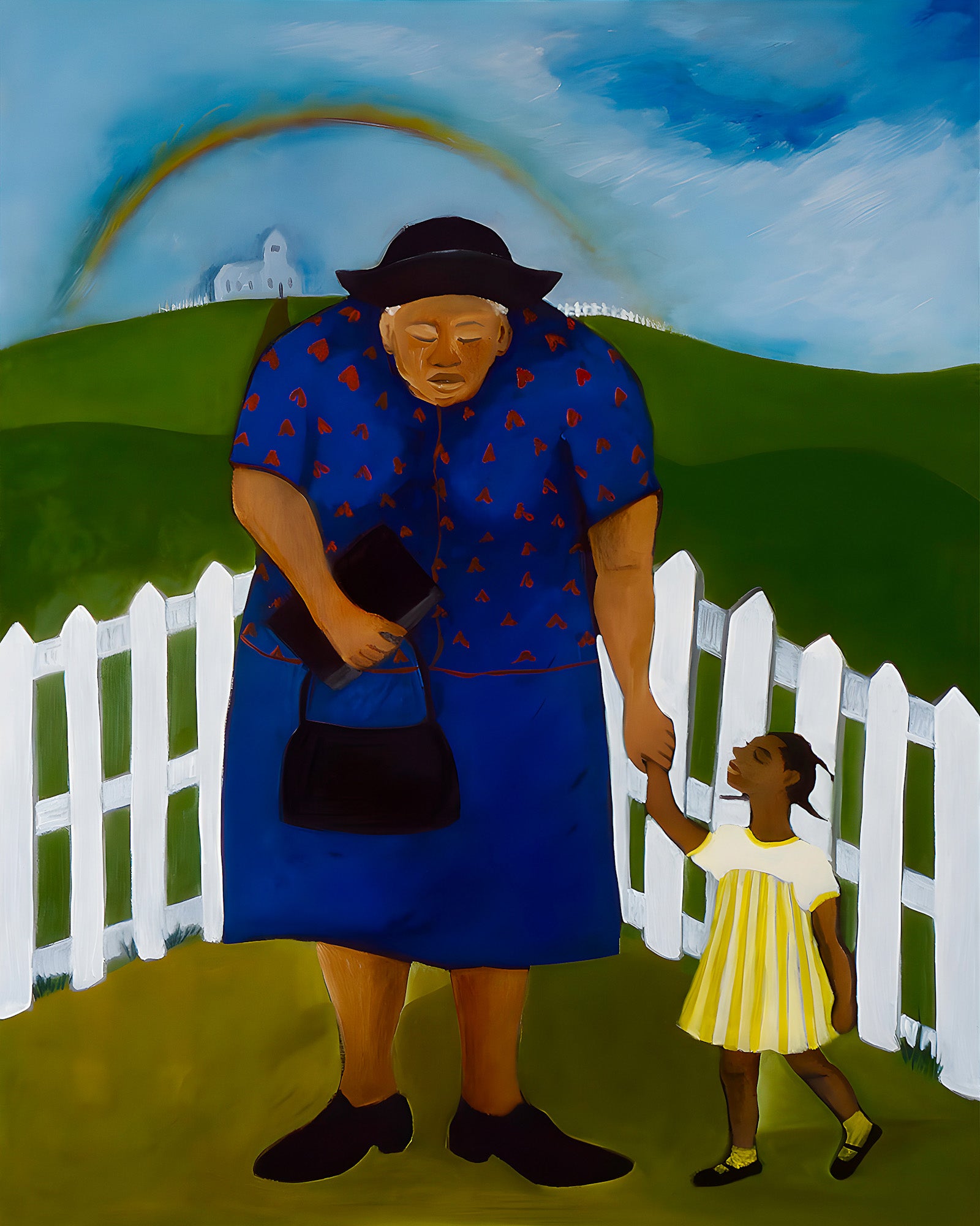 Goin' to Church - Framed Stretched Canvas Print - Antionette's Artistry