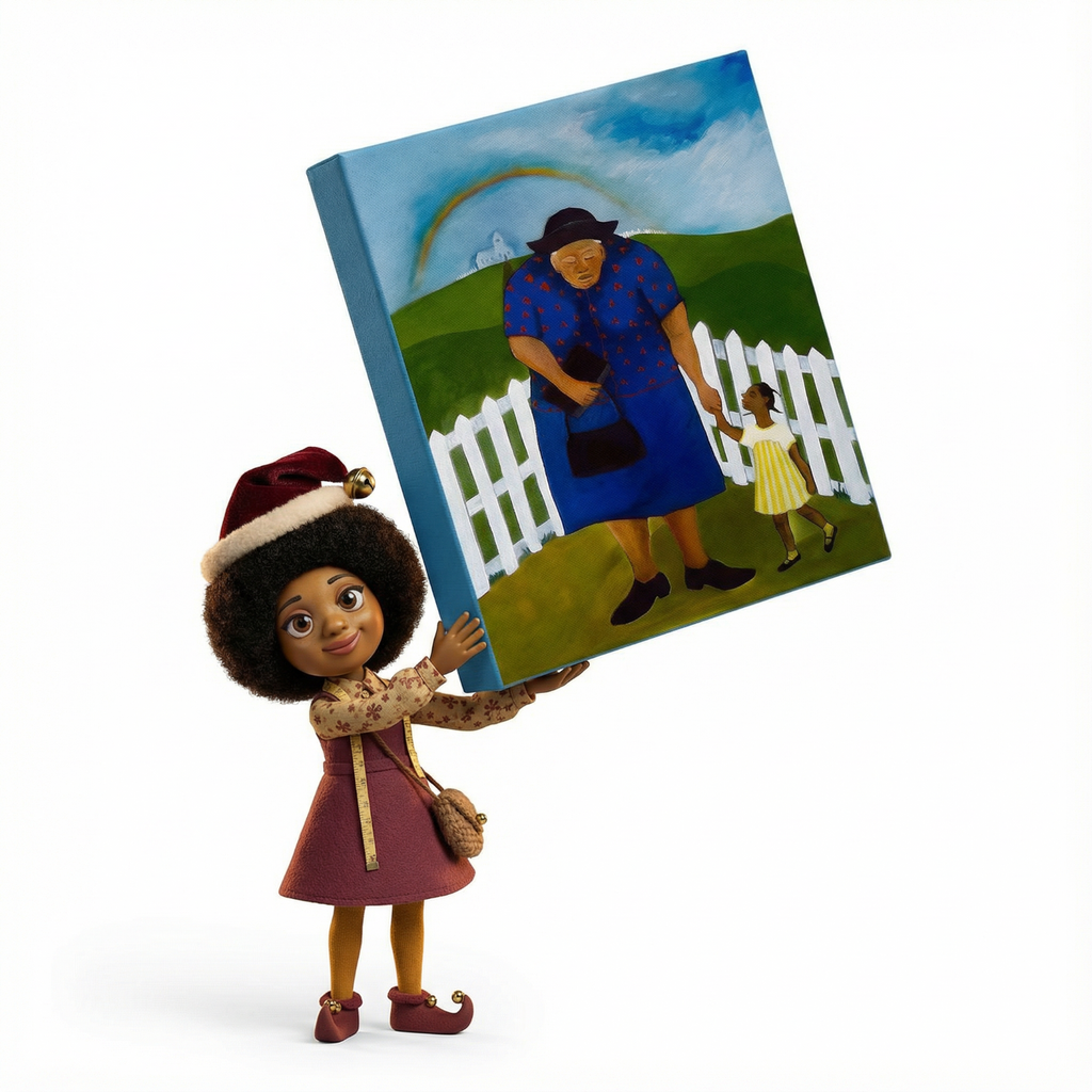 Goin’ to Church – African American Canvas Spiritual Art