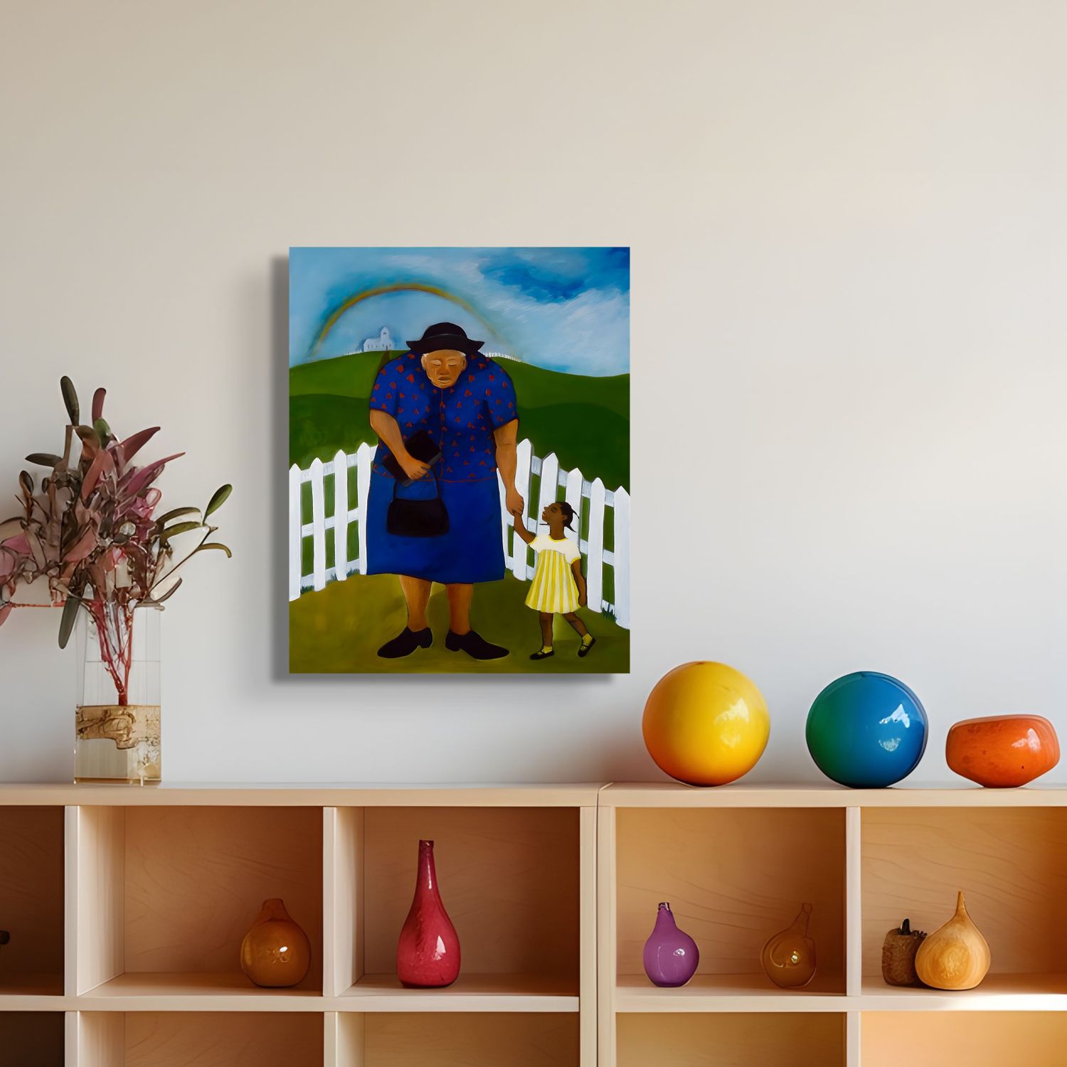 Goin' to Church - Stretched Canvas Print - Antionette's Artistry