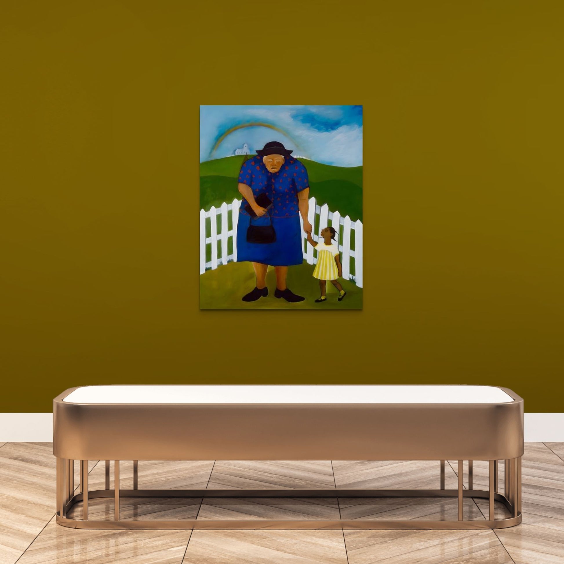 Goin' to Church - Stretched Canvas Print - Antionette's Artistry