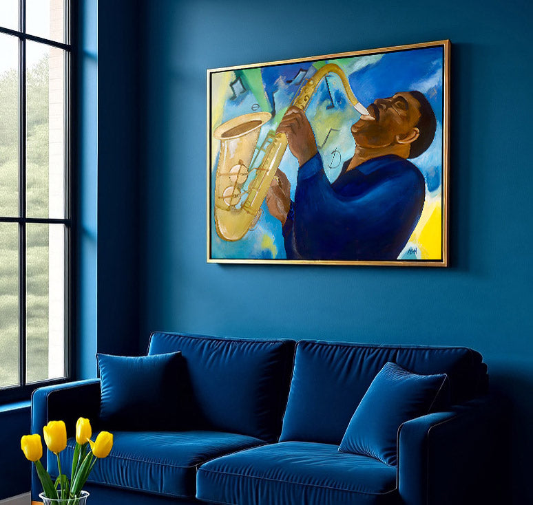 Groovin' - Canvas Print | Art for Jazz Music Lovers