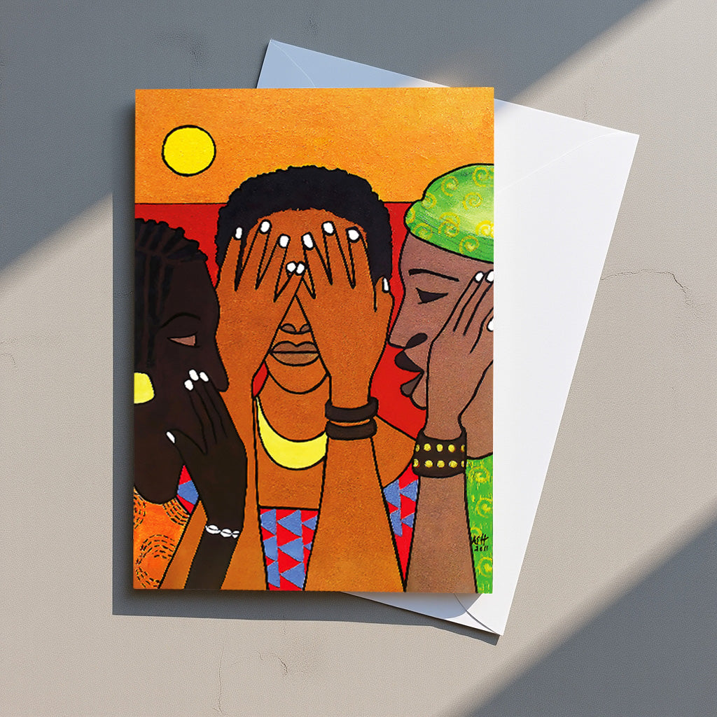 Rooted & Radiant – Afrocentric Greeting Card Set (5-Pack)