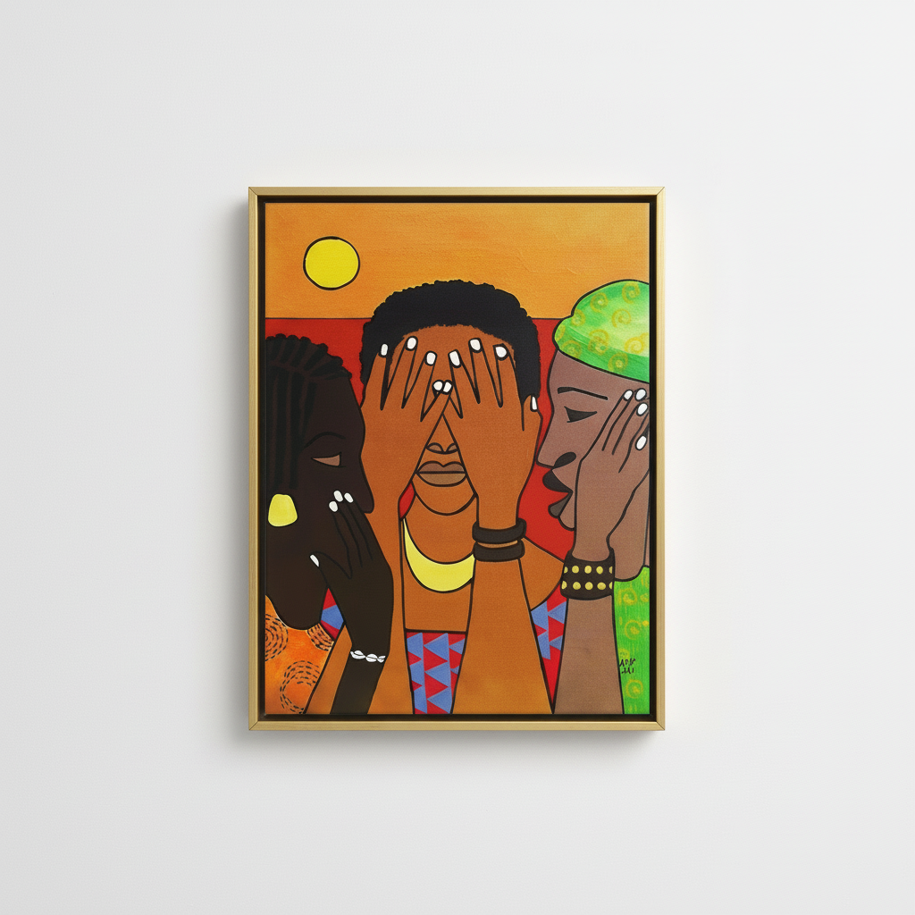 Black Women Framed Canvas Wall Art (Empowerment) | African American Decor