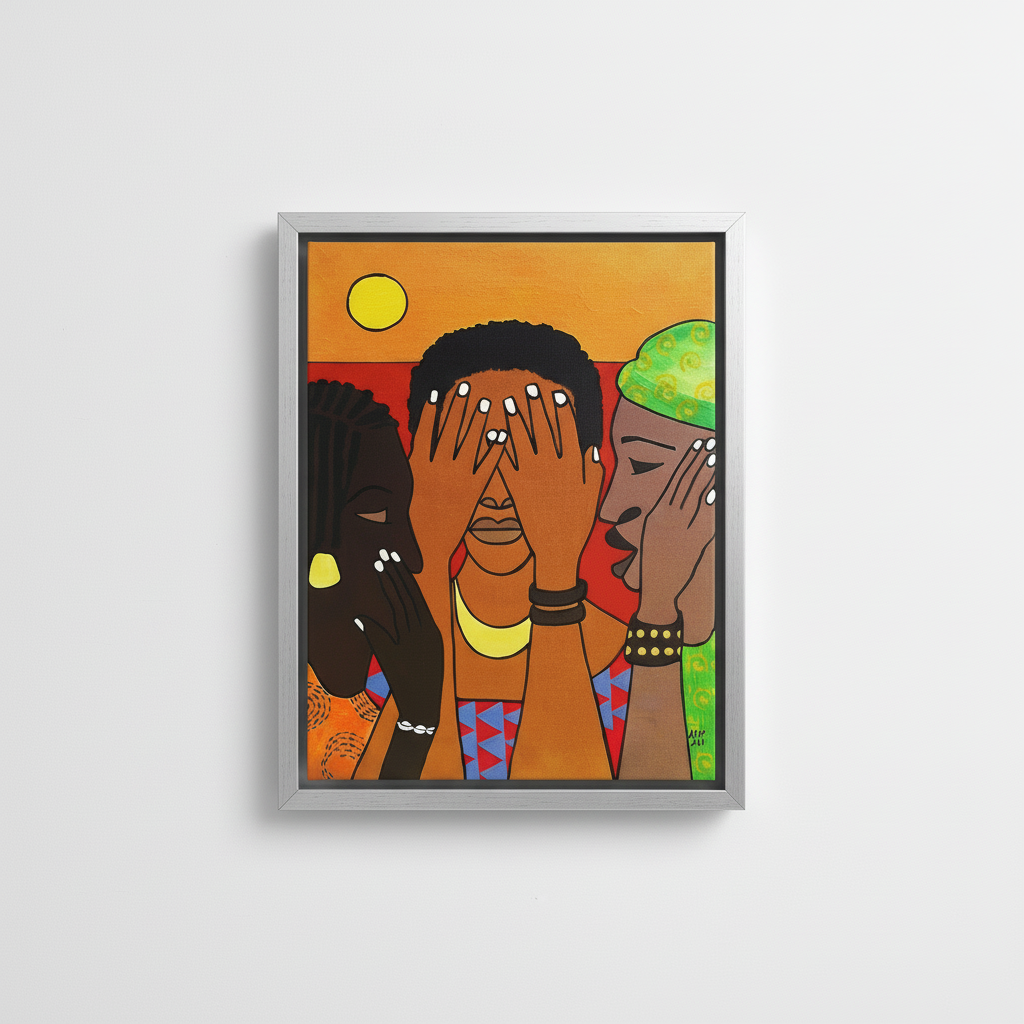 Black Women Framed Canvas Wall Art (Empowerment) | African American Decor