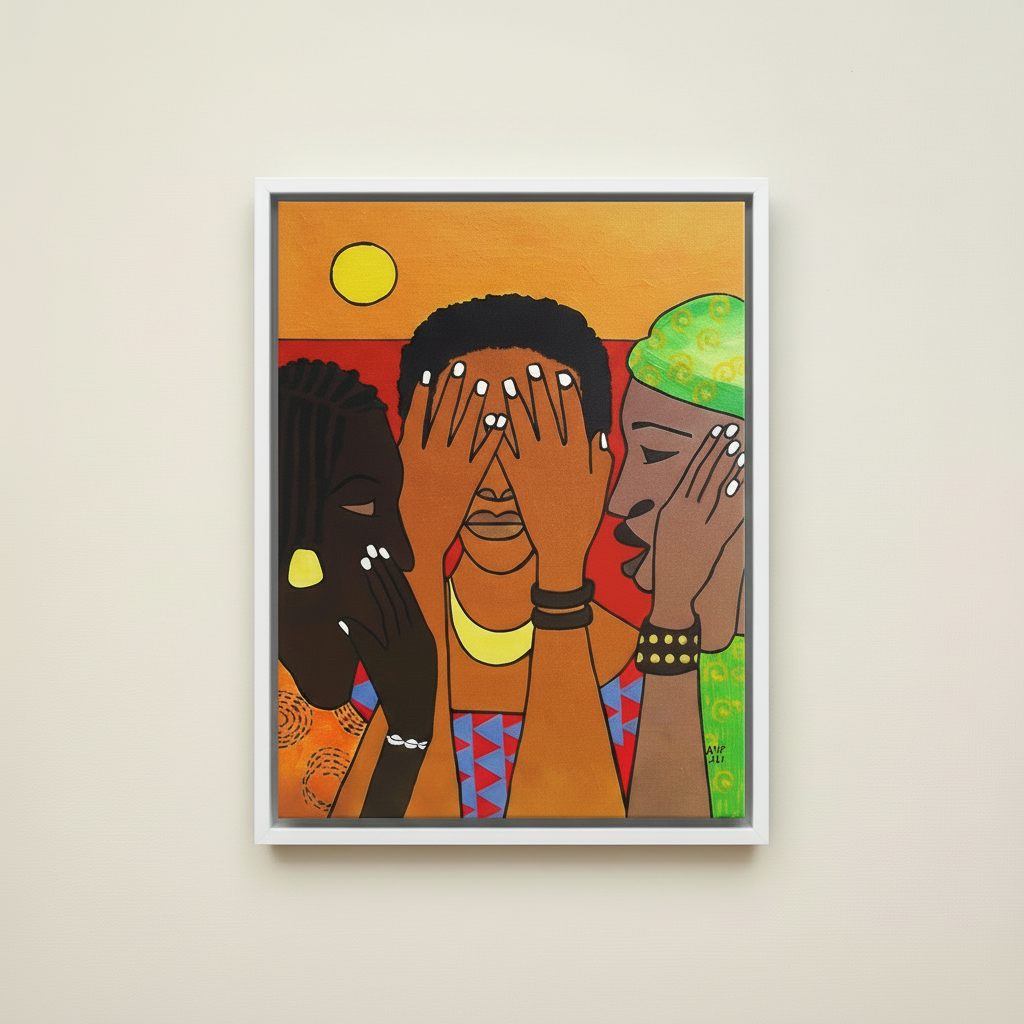 Black Women Framed Canvas Wall Art (Empowerment) | African American Decor
