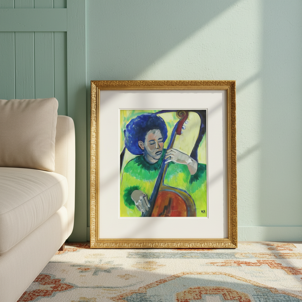 Black Musician Art Print | African American Music Wall Decor